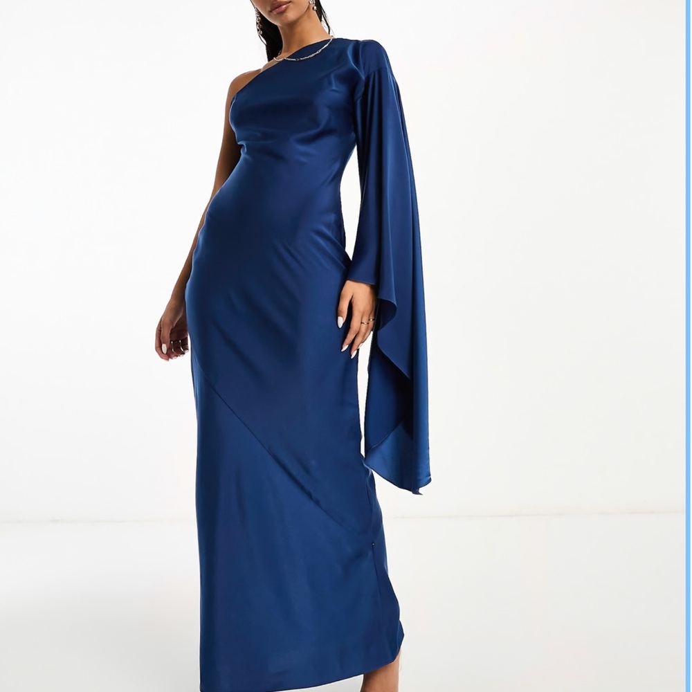 ASOS Navy One-Shoulder Dress